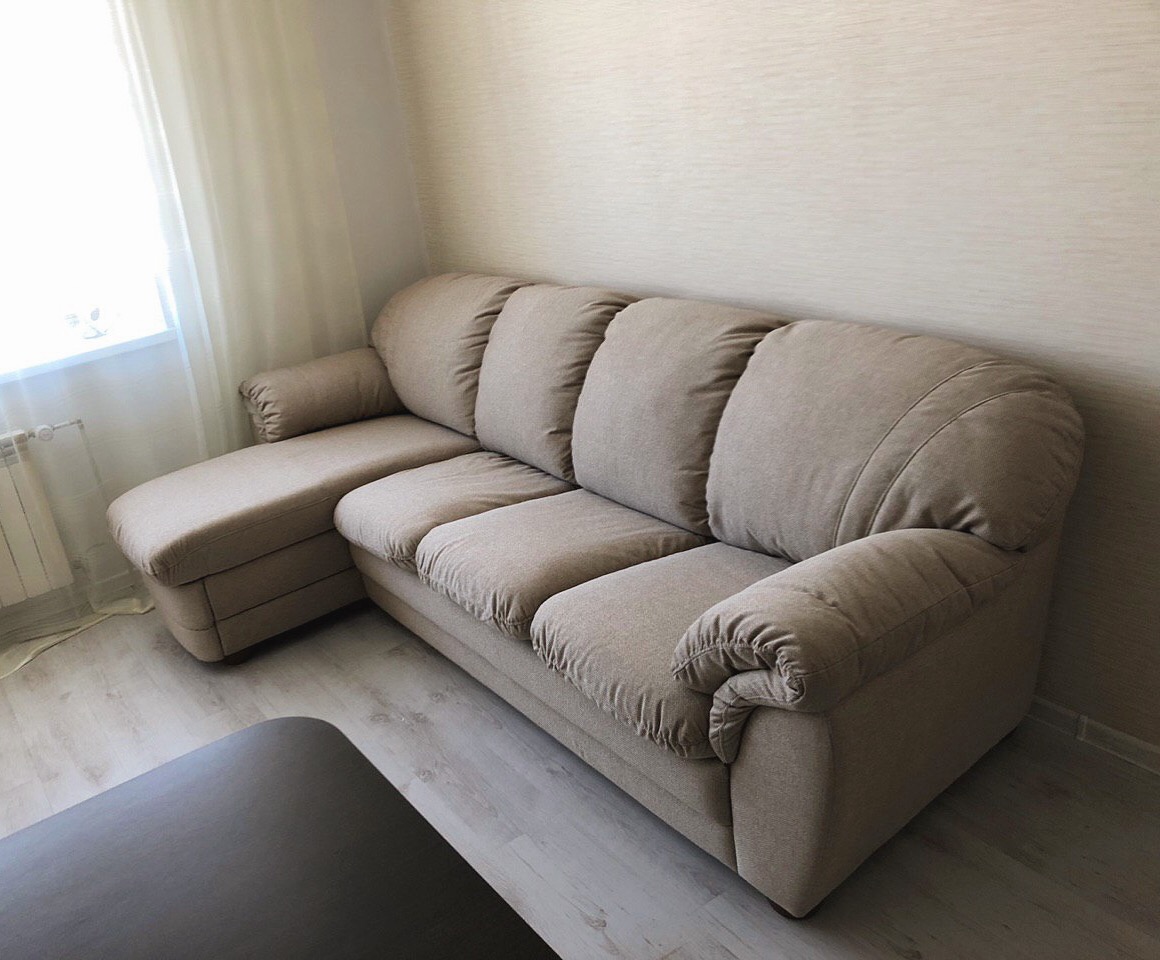 Перетяжка углового дивана